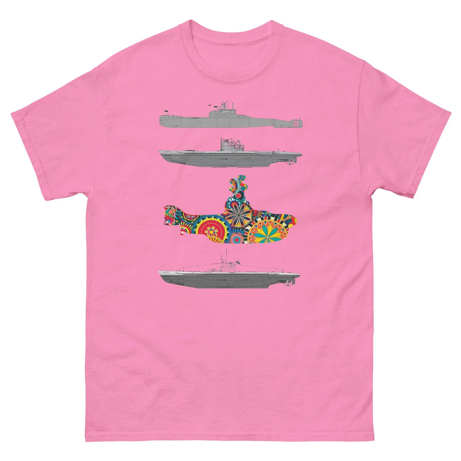 Submarines T Shirt, Psychedelic Design M