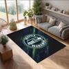 Tappeto in Velluto Cristallo Seattle Seahawks Morbido Anti?Tappetino Antiscivolo Comodo per Casa Soggiorno Camera da Letto Tappeto Decorativo