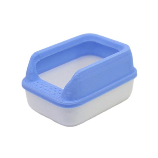 3Pcs Mini Cat Litter Box Set for 1:12/1:6 Doll Houses Handcrafted Food Bowl Tiny Scoop Miniature Scene Model Doll Home Decoration Toy