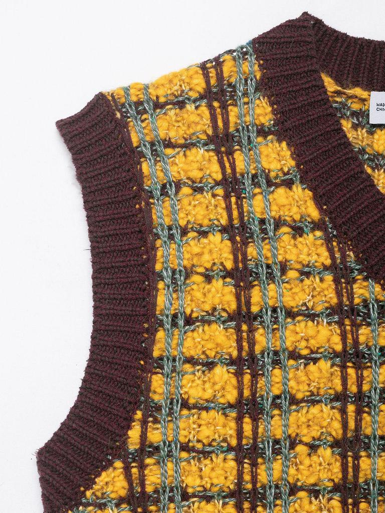 Autumn 2025 Women's European & American Style Sleeveless Knit Vest - Casual, Loose Texture Fashion.