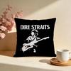 Hot DDire Straits Rockable Cushion Cover Stylish Washable Pillow Cover Ideal for Couch Bedroom Car Decoration