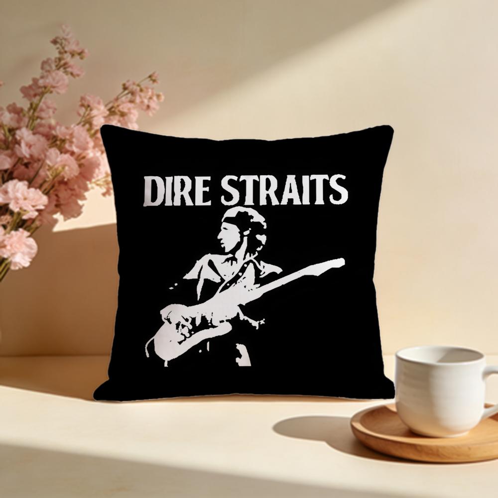 Hot DDire Straits Rockable Cushion Cover Stylish Washable Pillow Cover Ideal for Couch Bedroom Car Decoration