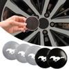 4Pcs Car Wheel Hub Center Cap Sticker Metal Emblem Stickers For Mustang GT350 SHELBY GT500 Accessories