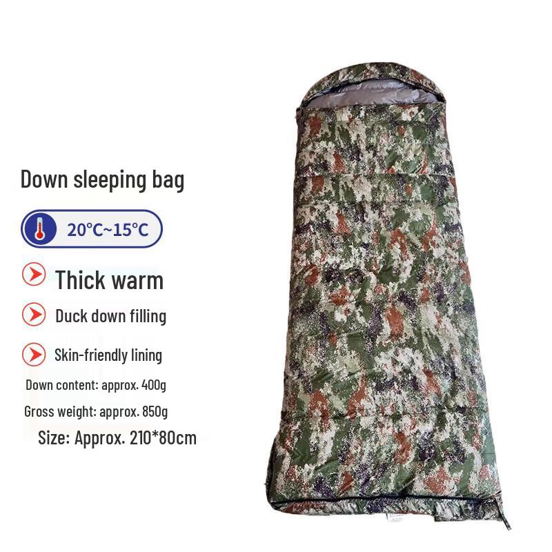 Shanshuo Outdoor Duck Down Sleeping Bag 210x80cm