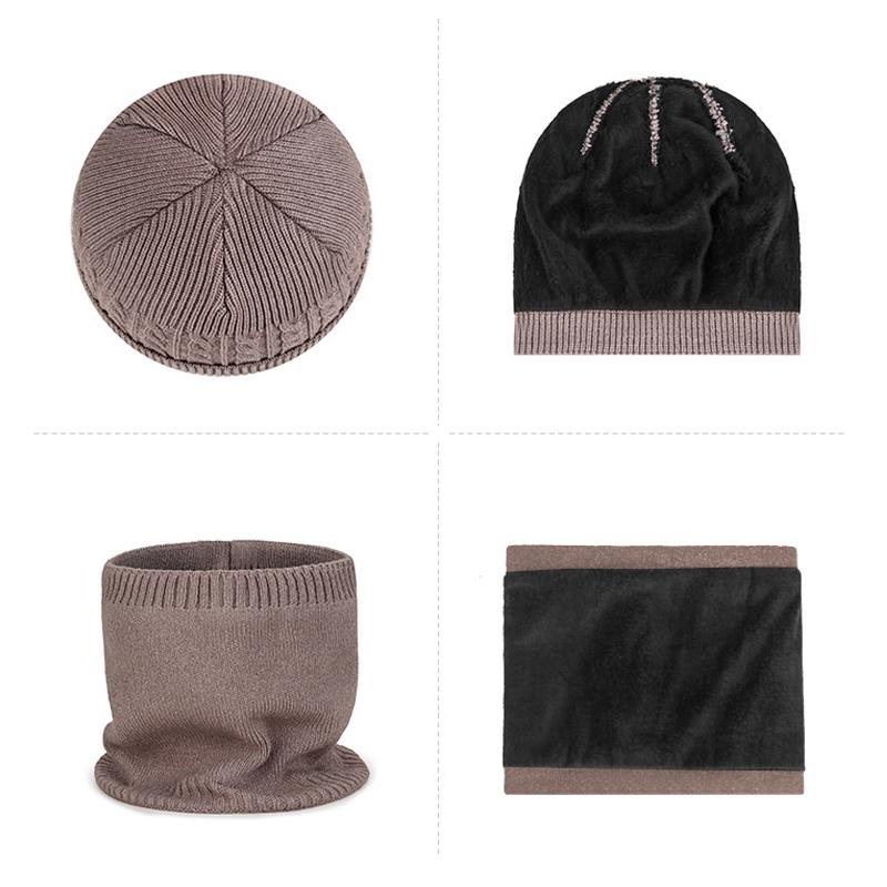 Women Men Winter Wool Hat Coldproof Warm Ear Protection Cap Outdoor Windproof Knitted Ski Hat