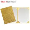 1Pcs Thicken A3 A4 Paper Hardcover Plush Surface File Page Folder  Signing Contract