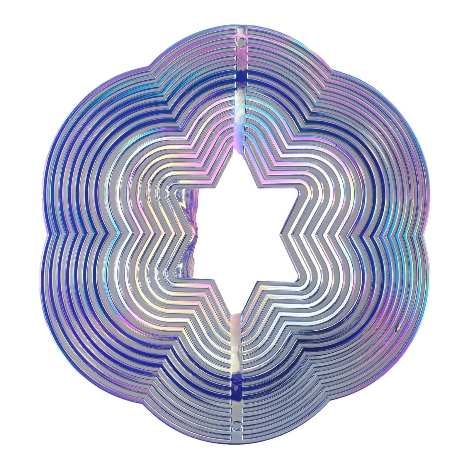 

3D Wind Chime Colorful Decoration For Garden Hanging Pendant синий