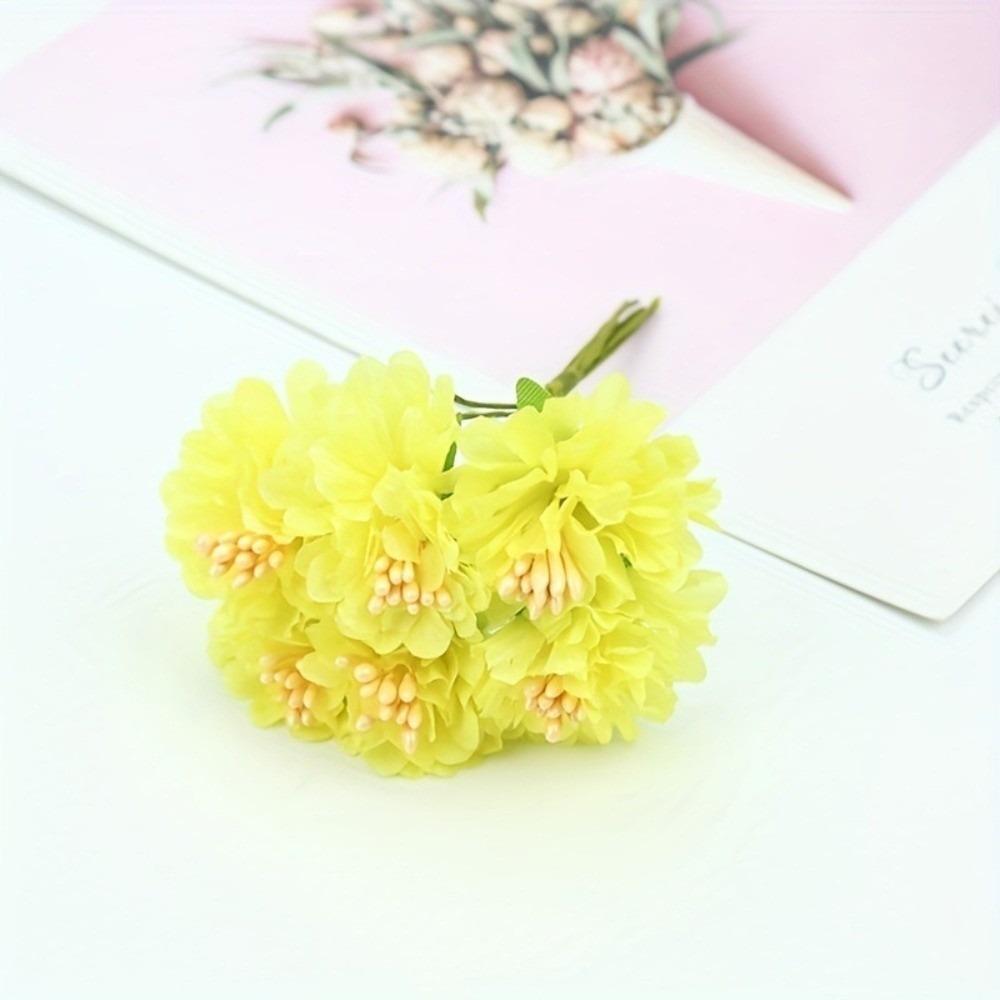 6 Heads Hydrangea Bouquet Small Bundle Artificial Flowers Creative Simulation Flowers Gift Bouquet