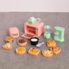 Miniature Oven And Cooker Set For Kids Doll House Pretend Cooking Toy With Realistic Detail Kitchen Scene Setting Props