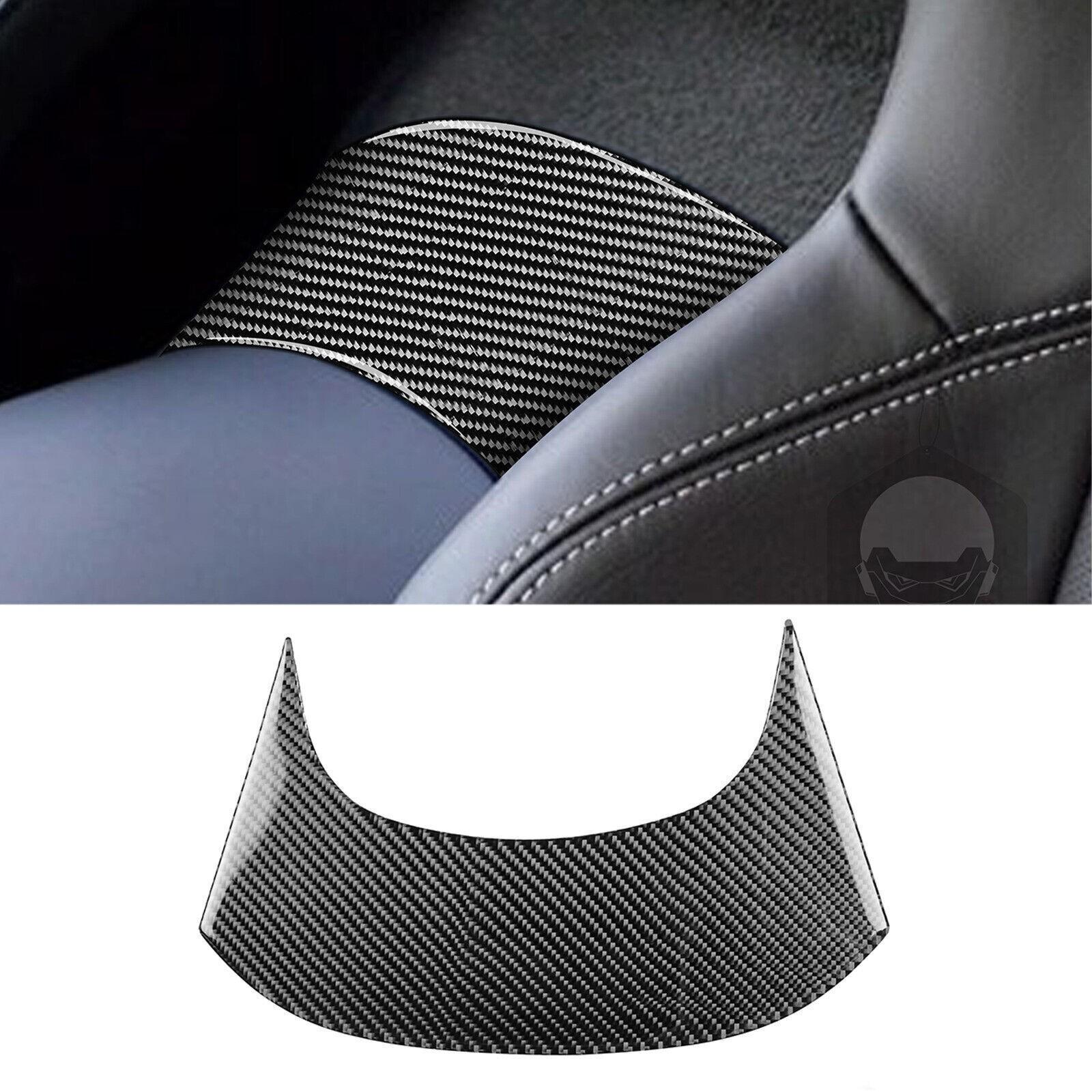 For Corvette C7 2014-19 Real Carbon Fiber Sheet Rear Center Console Panel Trim