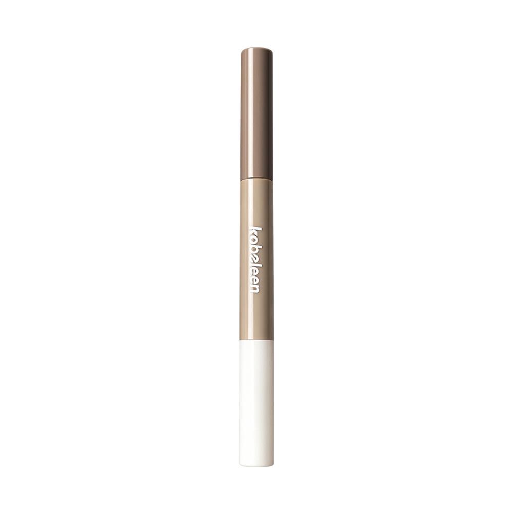 Kobeleen Double-Ended Contour Brush & Nose Shadow Stick - Gray-Brown All-in-One Pen.