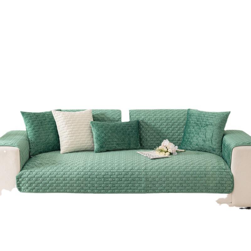 Winter Plush Sofa Cushion Thickened Non-Slip Seat Cushion Simple Modern Leather Sofa Towel Sofa Cover Cover Towel Xingmang