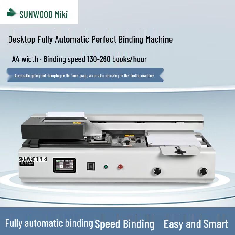 SUNWOOD SJ9064 Semi/Fully Automatic Glue Binding Machine