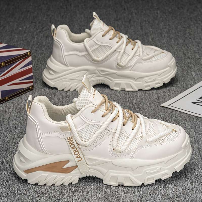 Men's Shoes Are Popular In Summer, Breathable Mesh Versatile Casual Dad Shoes, Men's Youth Air Cushion Running Sports Trendy Shoes