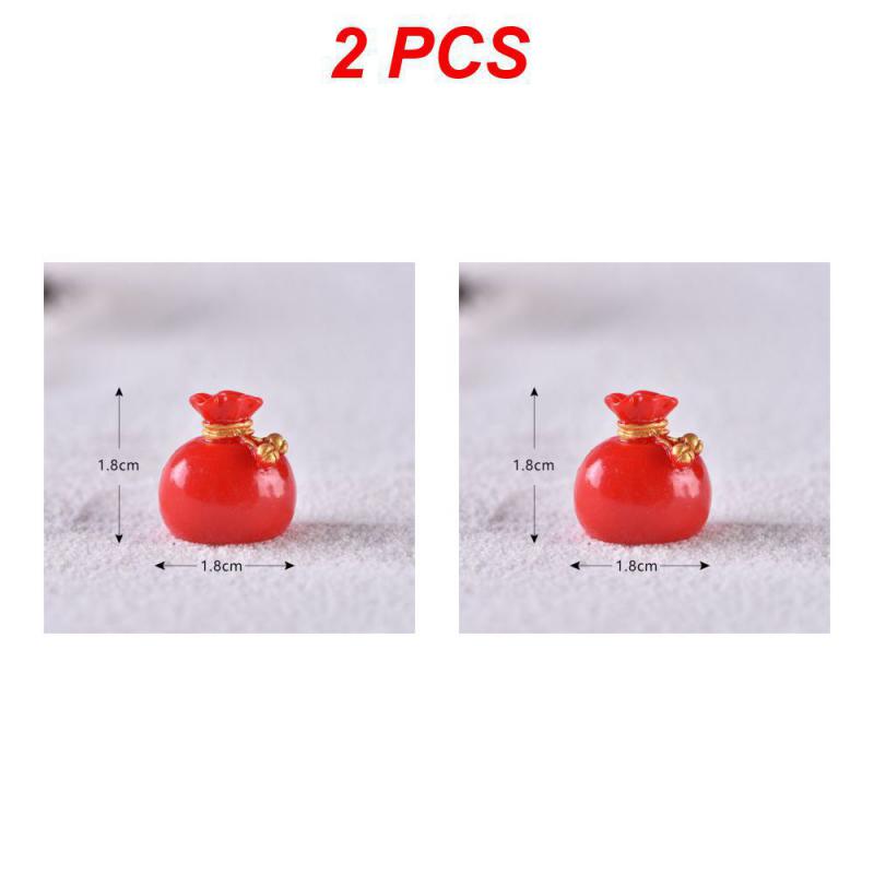 Christmas Figurines Dollhouse Ornament Home Decorations Fairy Garden Micro Landscape Deer Xmas Tree Santa Claus Snowman