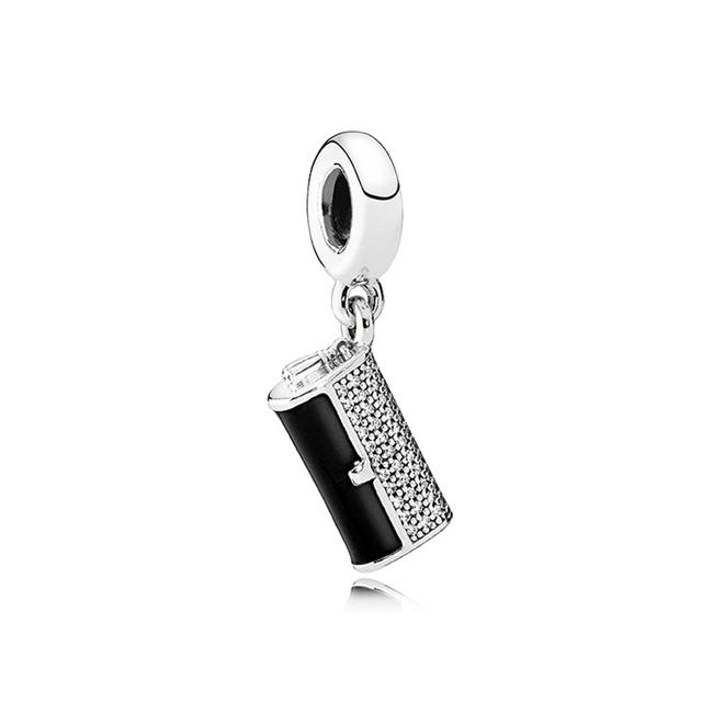 Originálny náramok na panvicu s čiernym smaltom Disny korálky Mary Poppins DIY náramky pre ženy luxusné šperky doplnky vianočný darček