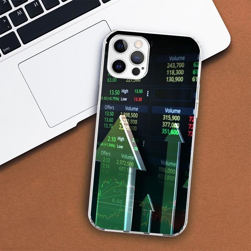 Trade Investment Forex Stock Market Pouzdro na telefon pro Apple iPhone 11 12 13 15 14 Pro 7 XR X XS Max 8 Plus + Mini SE Customized Pri