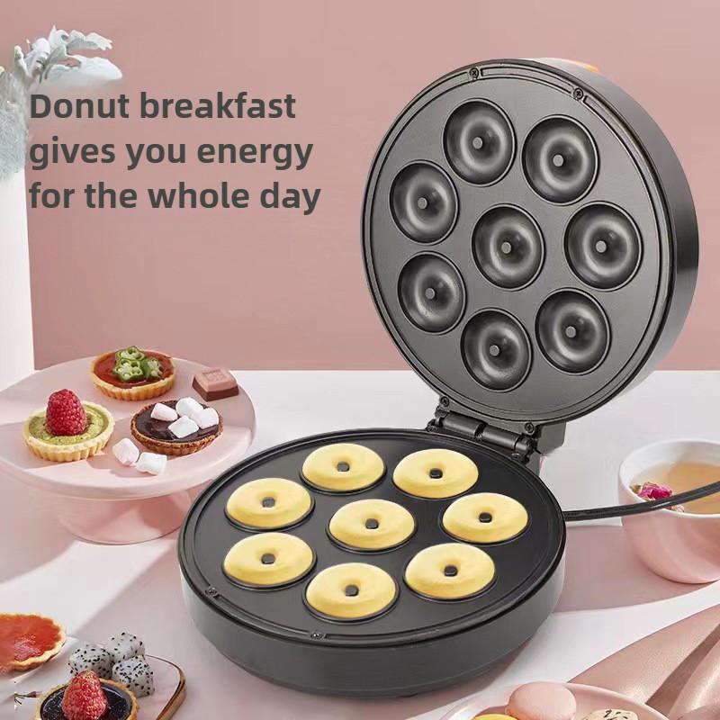 1400W Portable Non-stick Coating Bread Machine Double Sided Heating Cake Breakfast Machine High Power Donut Maker