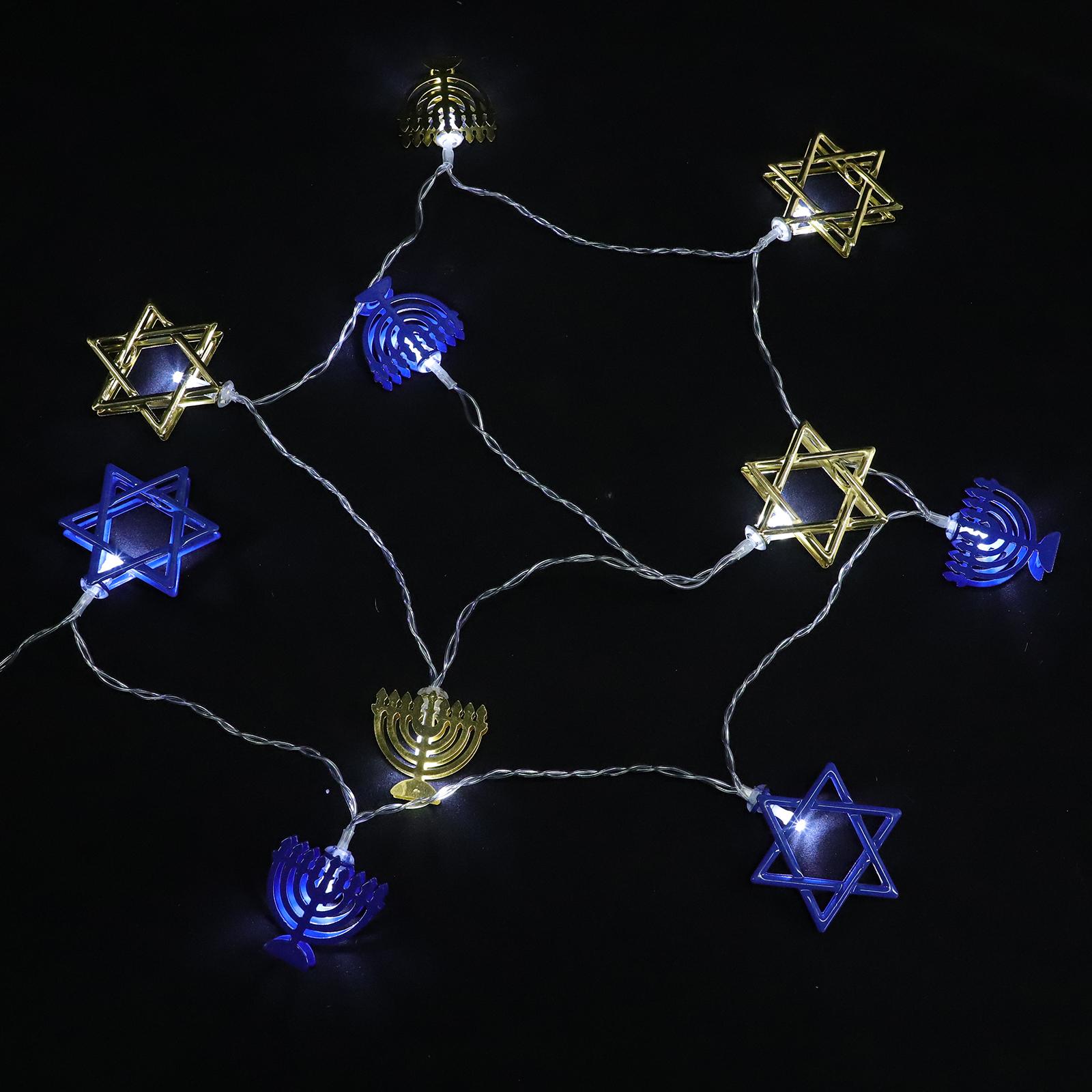 

Hanukkah Star String Light Powered Fairy Light Chanukah Decorations Powered Hanukkah Fairy Lights