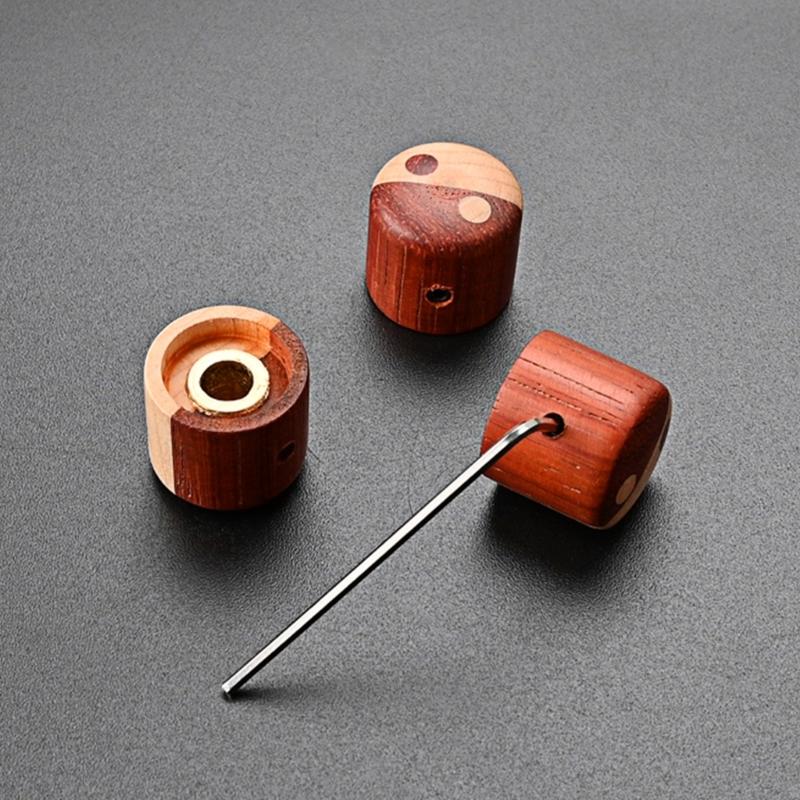 Wooden Volume Tone Control Knobs Electric Guitar Bass Knobs Potentiometer Cap Instrument Accessories Easy to Use