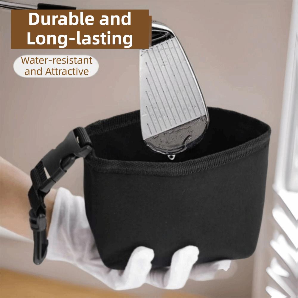 Portable Golf Cleaning Bag Washable Golf Ball Wash Bag  Golf Club Bag Accessories