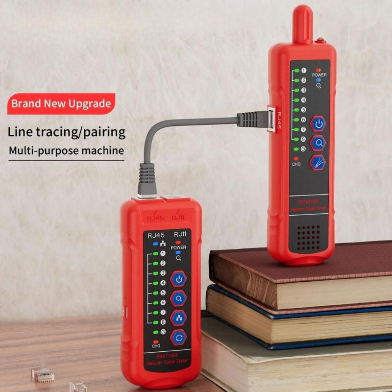 Advanced Underground Cable Tester with Multiple Functions Including Fault Diagnosis & Signal Strength Detection for RJ11