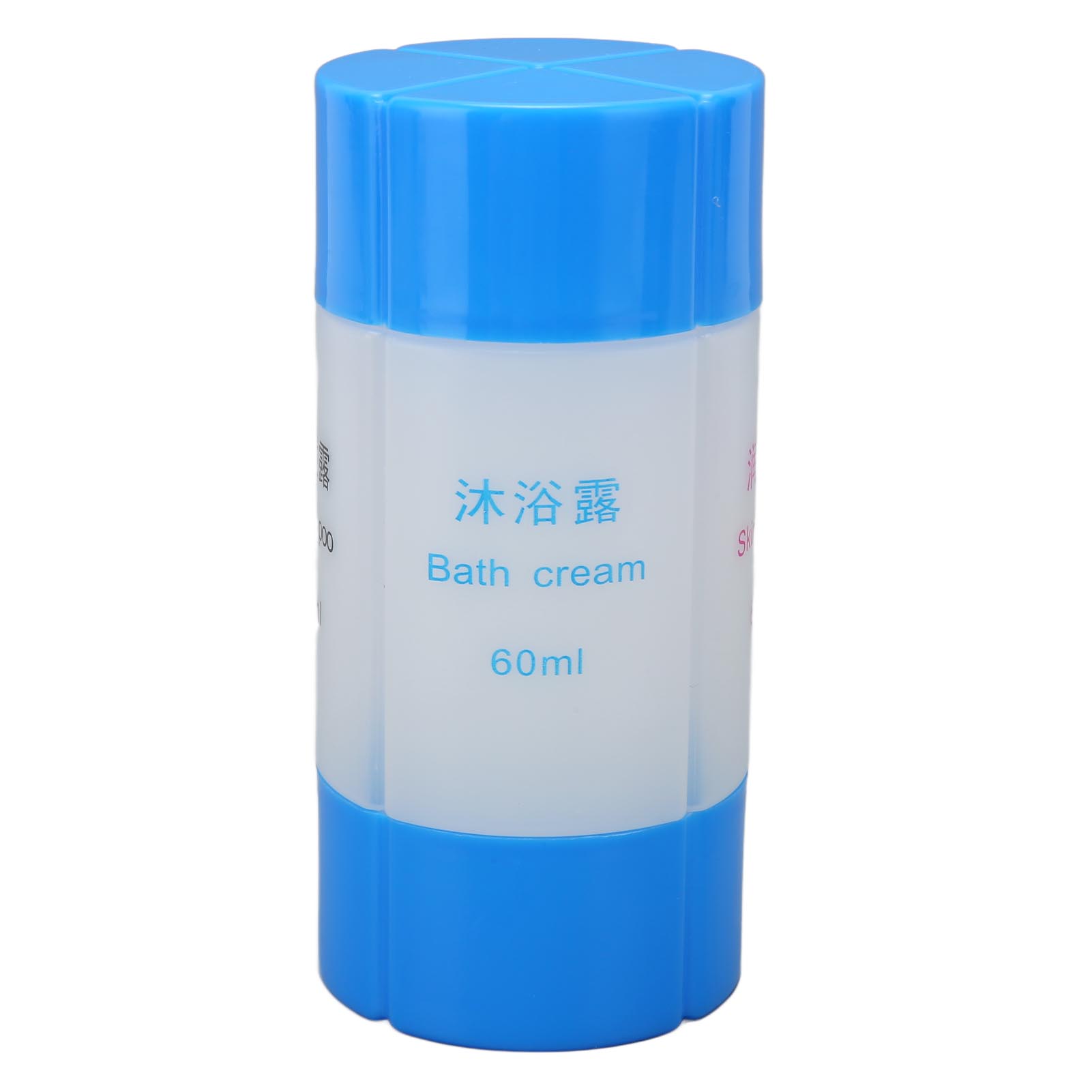 Funcouples Unisex Blue 4 In 1 Travel Bottle Leak Proof Pre Printed Refillable Toiletries Container For Shampoo Lotion 60Ml