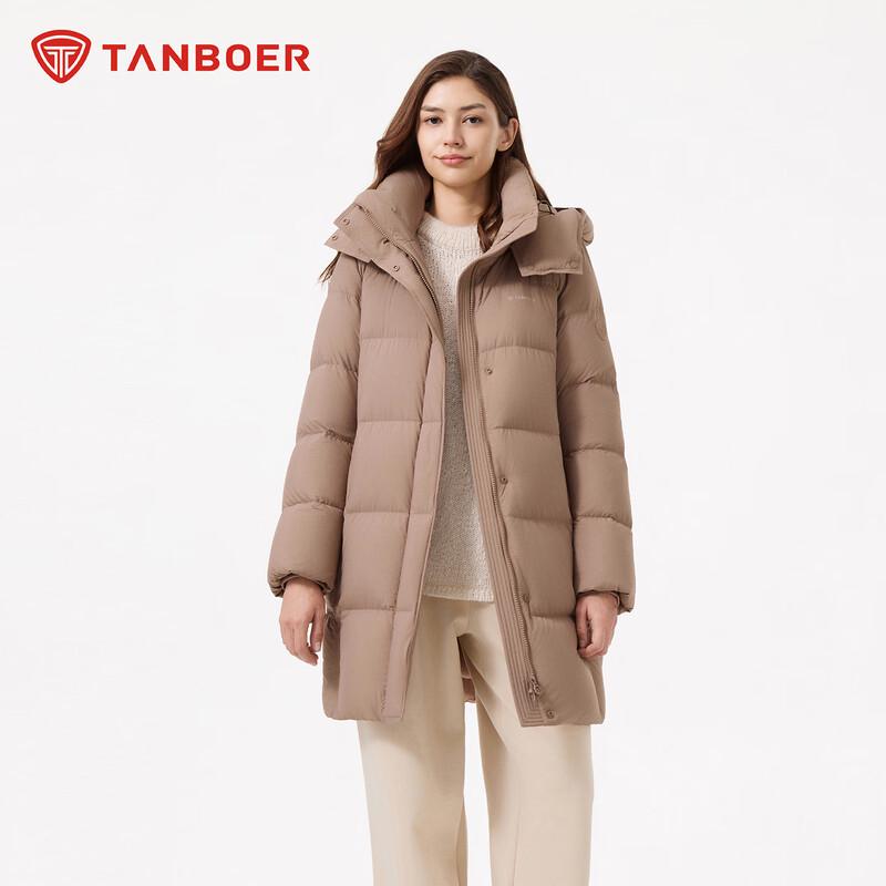

Tanboer Women s Mid-Length Down Jacket with Detachable Hood TB5530816Z 2XL 180/100A