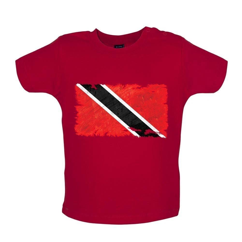 

Trinidad and Tobago Grunge Style Flag - Baby Kids Boys Girls Unisex T-Shirt / Babygrow - Port of Spain 120