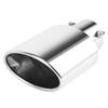 1PCS 2.5" Inlet Car Auto Exhaust Muffler Tip Pipe Stainless Steel Chrome Trim Rear Tail Throat For Most Cars