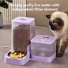 Auto Cat Feeder Dog Food Dispenser Automatic Feeder Large Capacity Storage Container with Stainless Steel Bowl Waterer Feeding