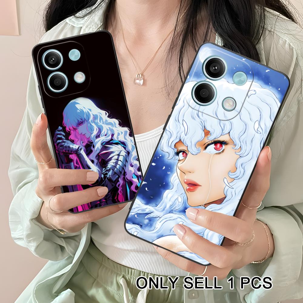 Anime Griffith Phone Case for Xiaomi Redmi Note 14 13 12 11 S Pro Plus 4G 5G Soft TPU Shockproof Cover