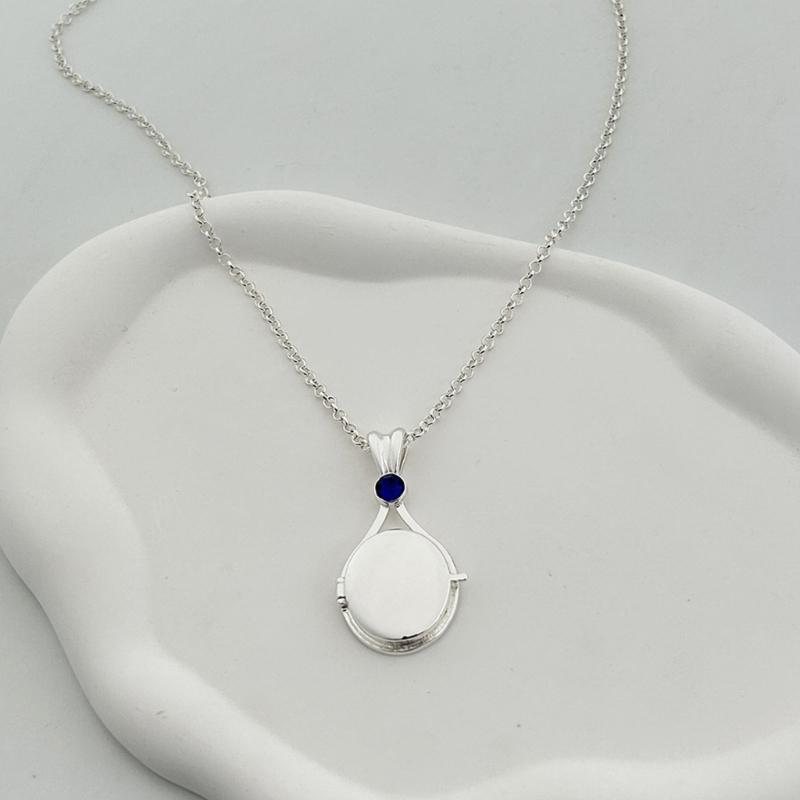 3-Color Opening and Closing Shell-shape Box Pendant Necklace Romantic Party Jewelry Fashion Clavicle Chain for Women