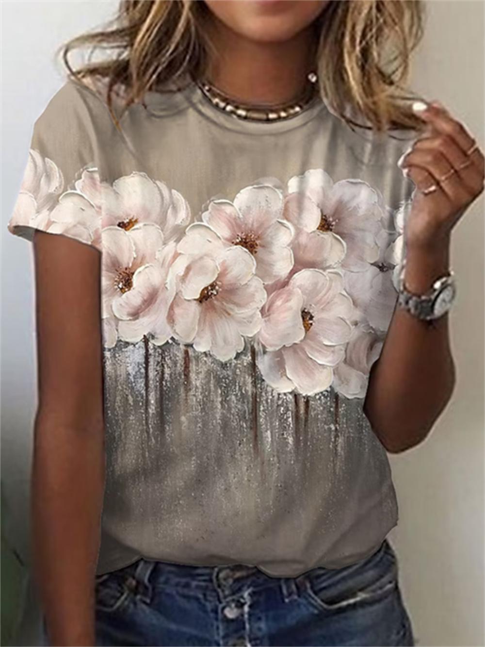 Летняя женская футболка с коротким рукавом — фото 6