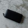 VITAFELICE Sheepskin Long Wallet Women's Zip-Around (Black, vmew-e-031)
