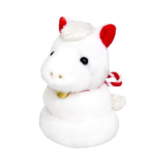 

Sanei Boeki 2026 Zodiac Umamochi (White) W7 x D6.5 x H10cm Stuffed Toy