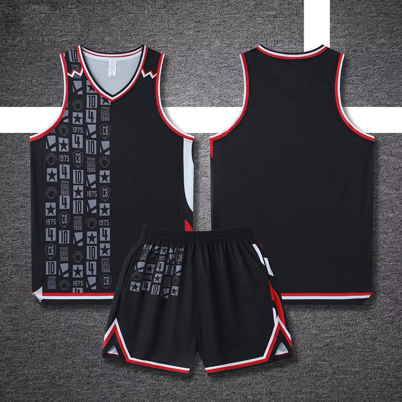 

High-Quality Basketball Jersey Set Men S Print Number American Jersey Student Game Training Jersey Women S Sports Vest Summer 6XL чорний