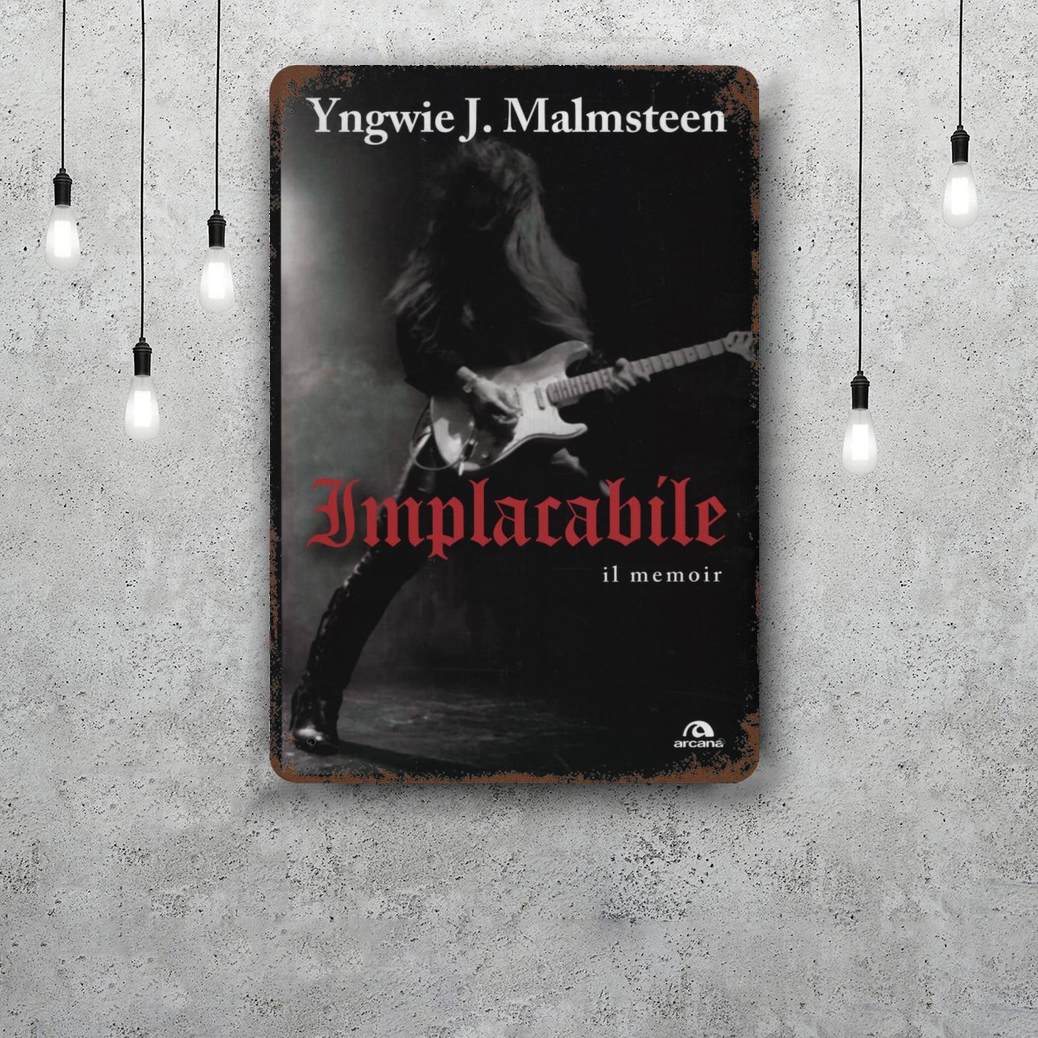 

yngwie malmsteen Guitarist Metal Signs wall decor Vintage Tin Signs Captain Metal Poster Decor for Bar Pub Club Wall Decoration 20x30cm（7.8x11.8inch）