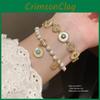 Vintage Geometric Zircon Pearl Bracelet With Luxurious French Court Style For Women