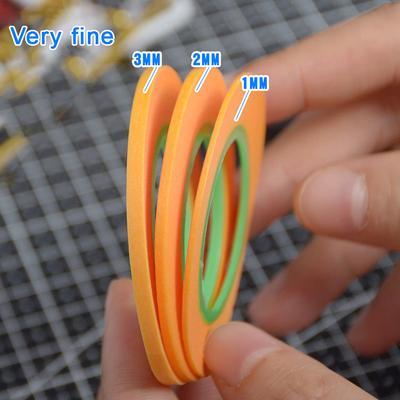 Hochwertiges Modellbau-Sprühbeschichtungs-Farbband, extrafeines DIY-Spezialabdeckband, breit 1 mm/2 mm/3 mm, 18 m.