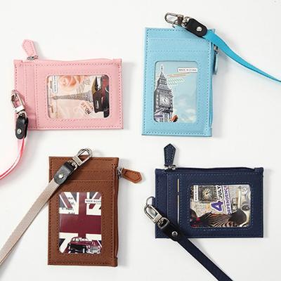 Supplies Neck Strap Student Badge Holder Bus Cards Cover ID Card Holder with Lanyard Coin Purse