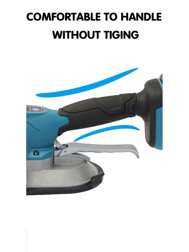 Tile Leveling & Laying Machine: Floor Vibrator Tool with Lithium Battery & Large Round Base Plate