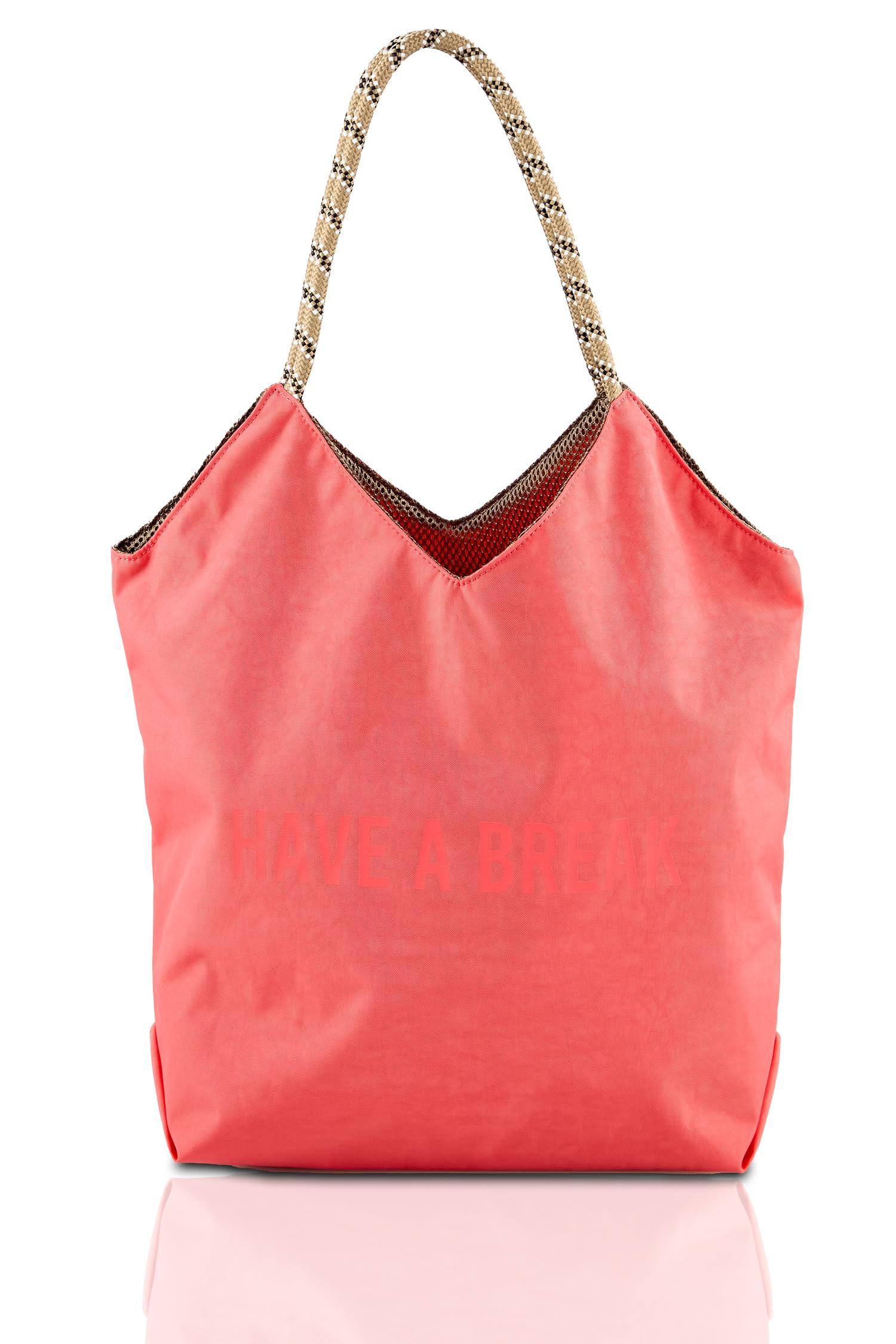 

Двусторонняя сумка-тоут из сетки 91206009 Сумка для женщин 91206009D Розовая 28 см шириной x 40 см длиной x 12 см глубиной Ручка 23 см [PLAYERS] Прибл.. Высота прибл. розовый