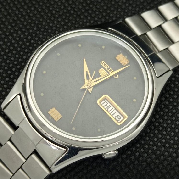 USED VINTAGE SEIKO 5 AUTOMATIC 7009A JAPAN MENS ORIGINAL DIAL WATCH a415776-2 SKU621d-a415776