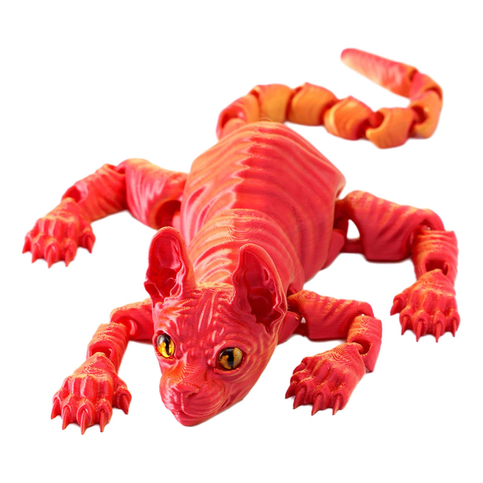 Креативная игрушка-розыгрыш котенок сфинкс фигурка новинка подарок для вечеринок красочная кукла котенок пригнись фото реквизит 22