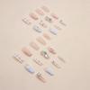 French pearl star diamond plaid pile diamond European and American ins style wearing nail piece