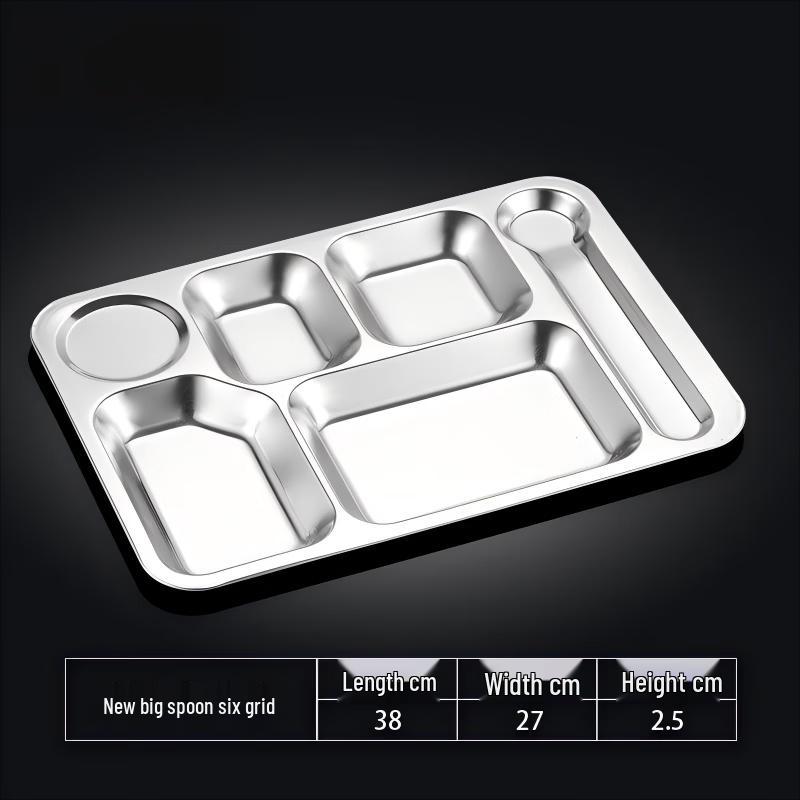 Tianze Stainless Steel Compartmentalized Canteen Tray
