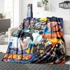 1pc Narutos Evolutionary Journey Flannel Blanket for Super Soft Cute Comfort Blanket for Travel Bedding Couch Sofa Blanket Y72347