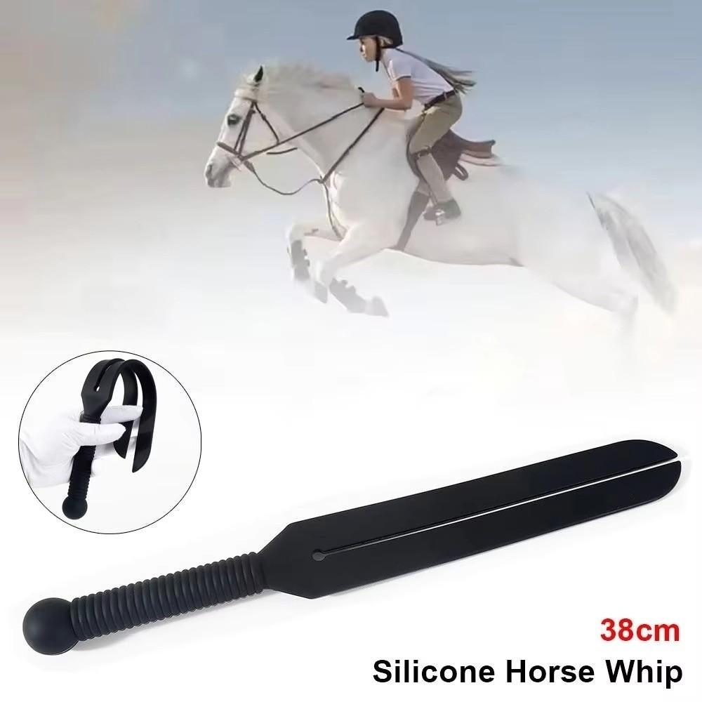 Silicone Horse Riding Whip 38cm Horse Riding Crops Durable Spanking Paddles  Horse Rider