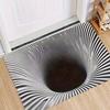 Non-slip Optical Illusion Doormat 3D Flat Bedroom Door Rug Creativity Bathroom Carpet  Home